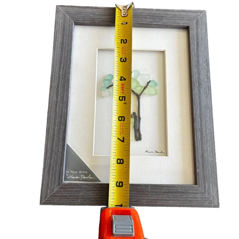 Sharon Nowlan DEMDACO “In Your Arms” 8x10 Sea Glass Art Frame NWT